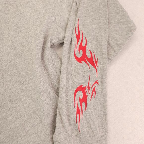 Budweiser Long Sleeve Crew Neck Graphic T Shirt Mens Size Large L Gray - Picture 5 of 10